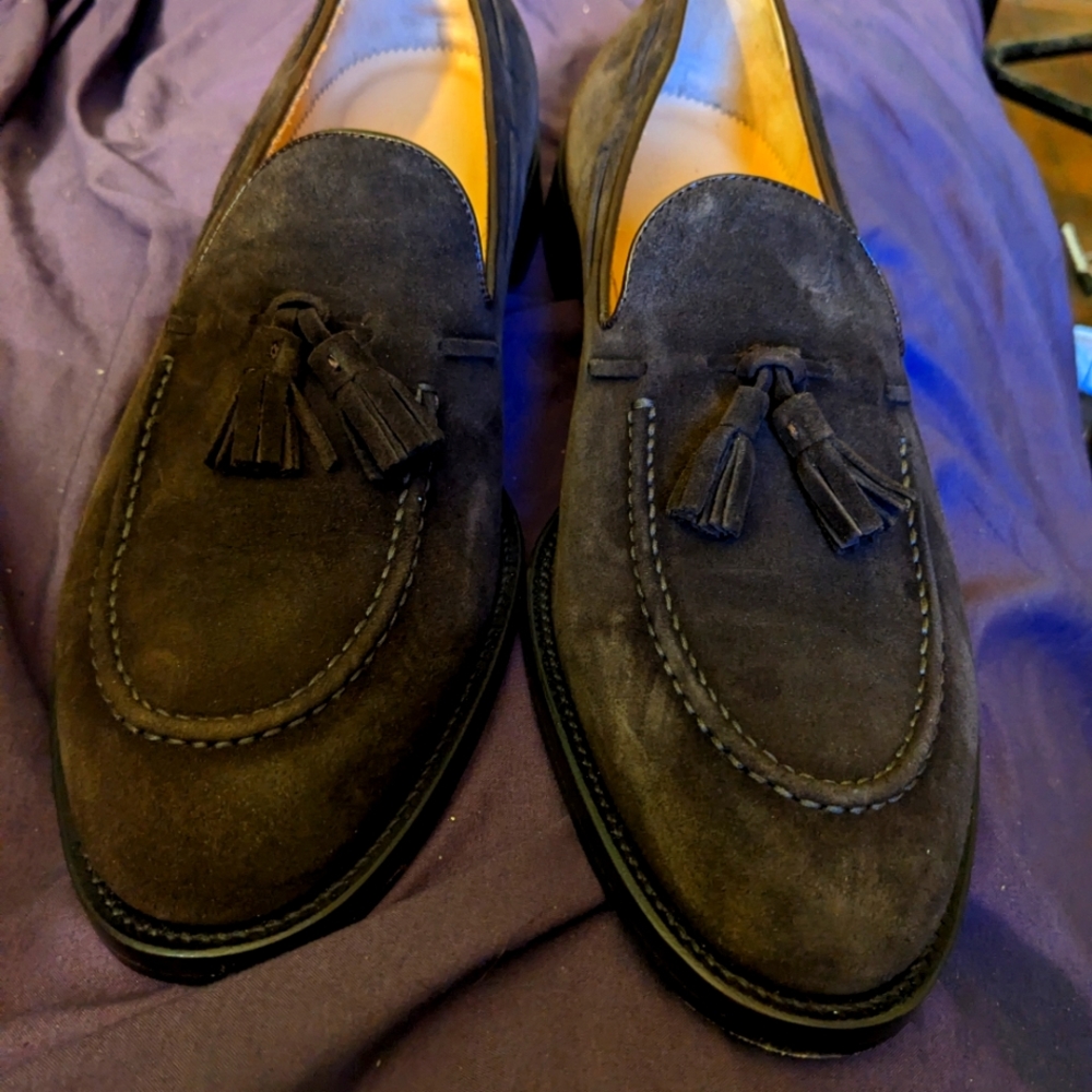 Italian suede Tassel Loafers